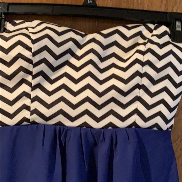 Strapless High-Low Dress - Picture 3 of 4